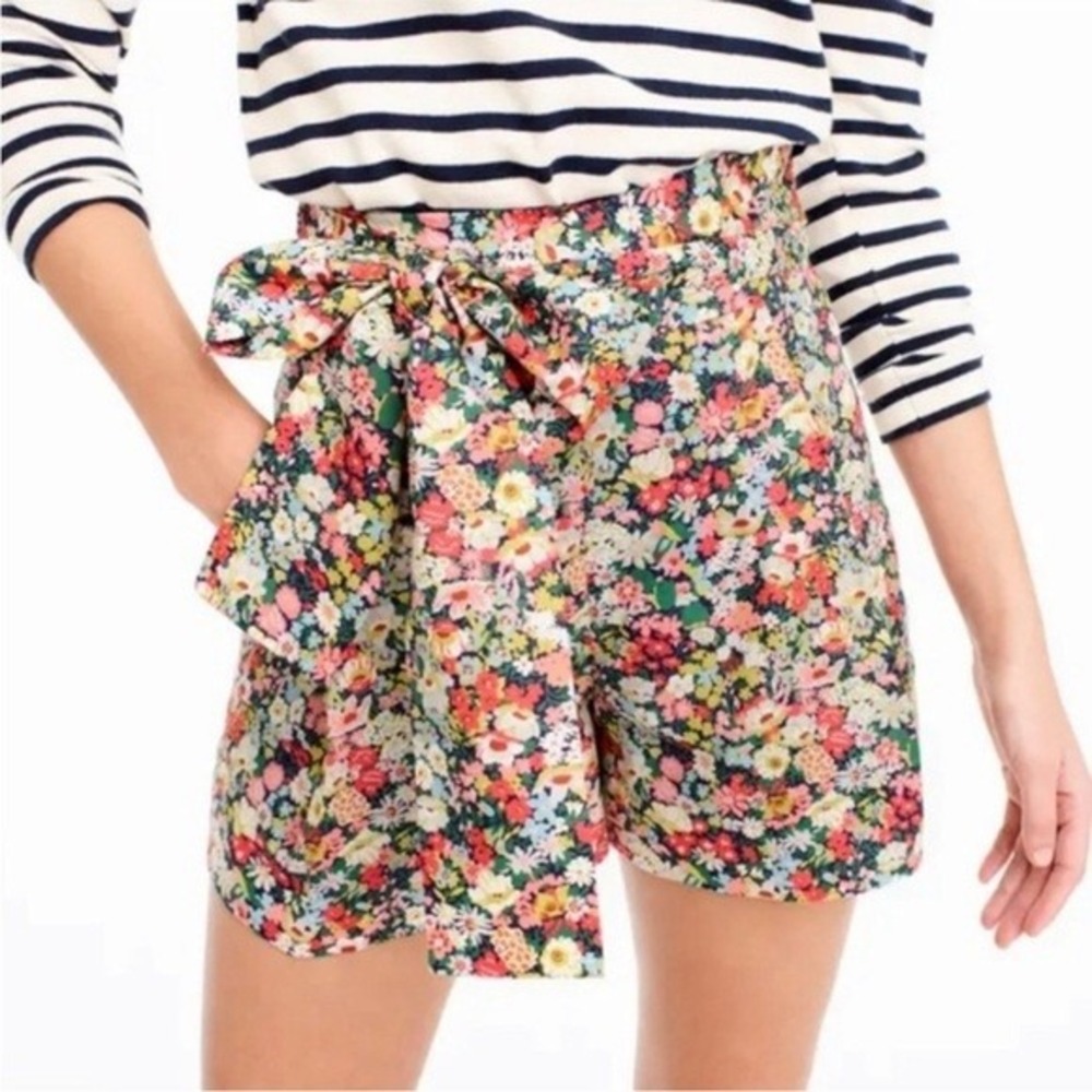 J.Crew‎ Floral High-Waisted Shorts Size 4